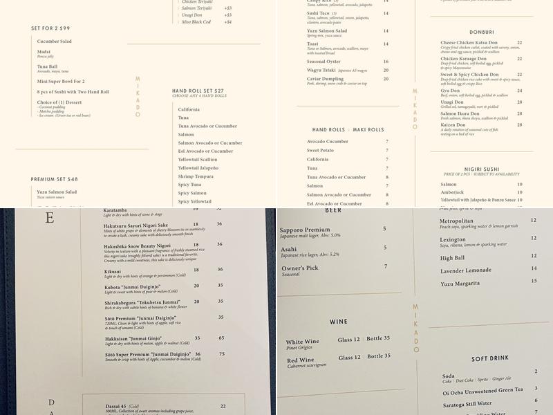 Mikado Menu