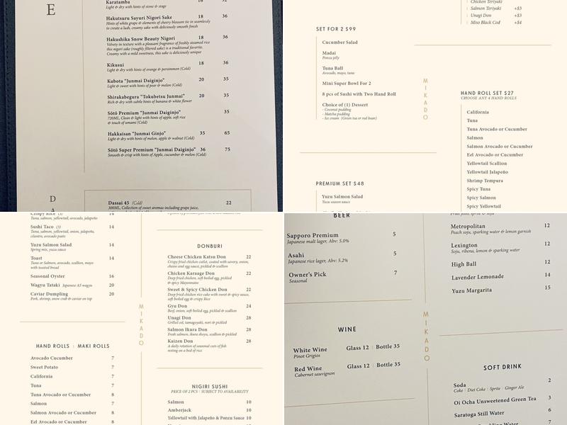 Mikado Menu