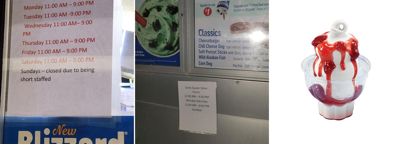 Dairy Queen Menu