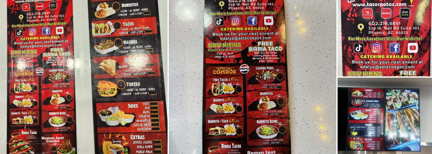 The Taco Spot - North Phoenix Menu