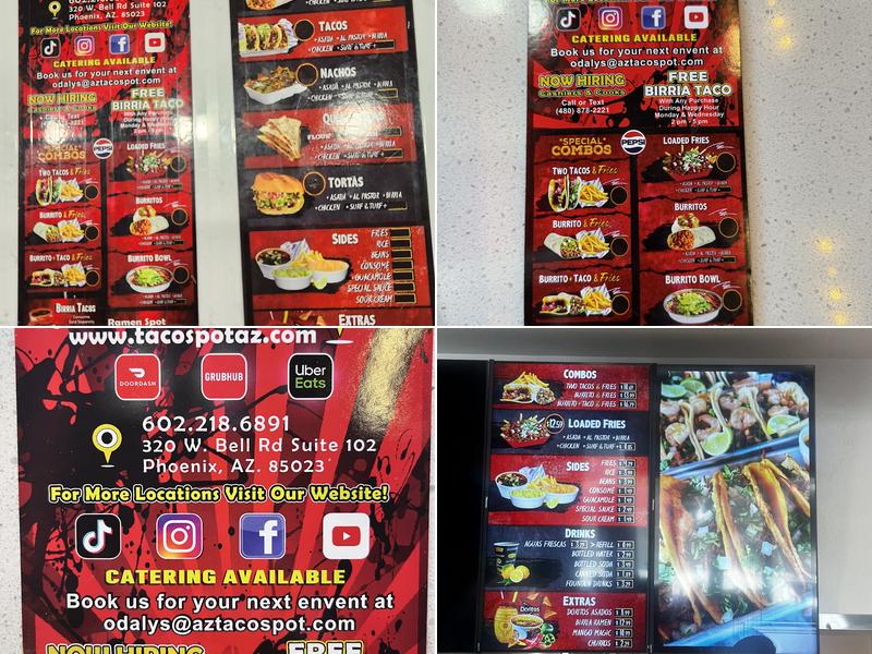 The Taco Spot - North Phoenix Menu