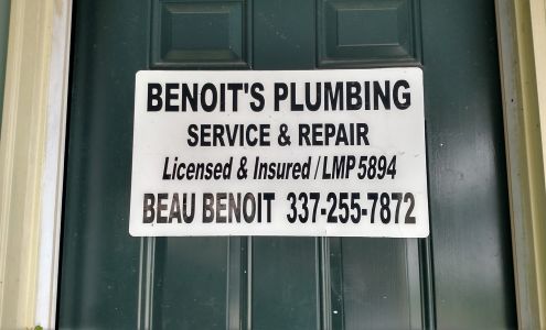 Benoit's Plumbing Service & Repair 11320 Rue Leboeuf Rd, Abbeville Louisiana 70510