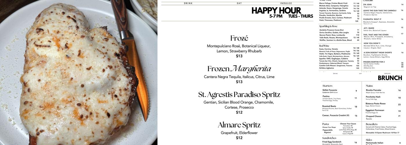 Marie’s Menu