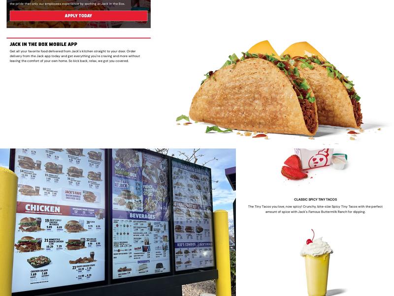 Jack in the Box Menu