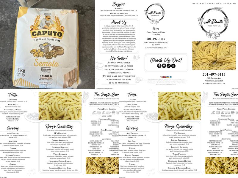 Al Dente Fresh Pasta Co. Menu