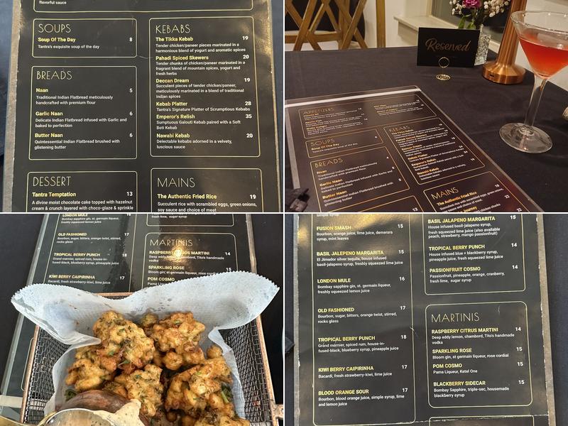 Tantra - Modern Indian Bistro Menu