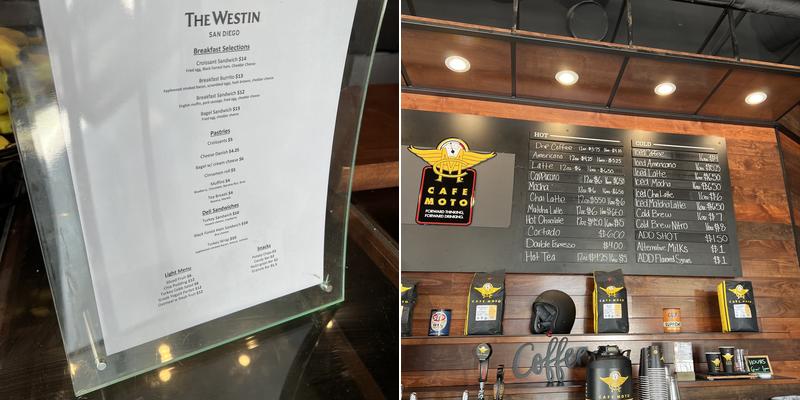 Hightail Coffee Menu