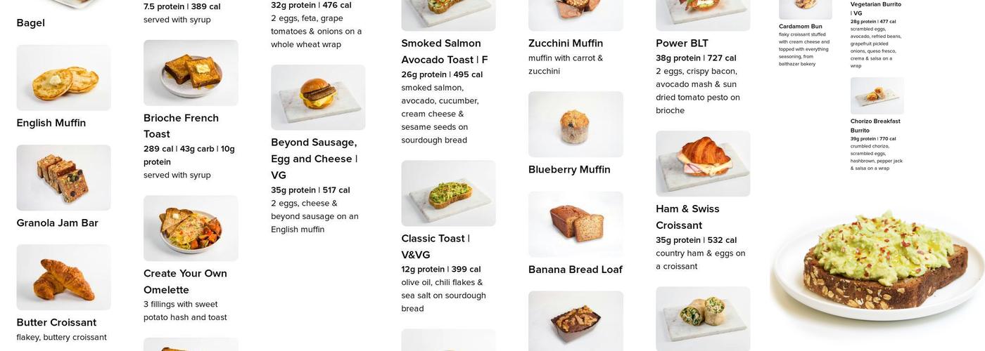 fresh&co Menu