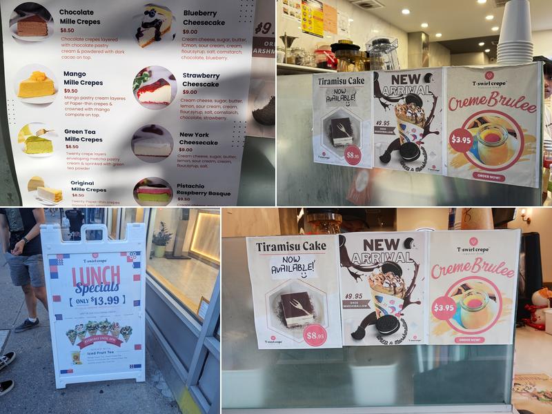 T-swirl Crepe - Park Slope Menu