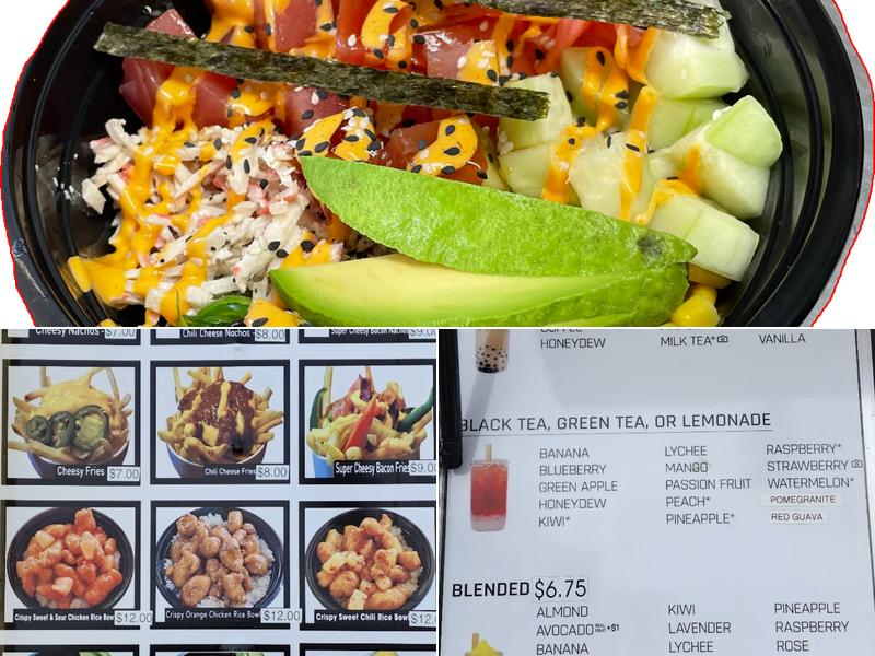 Bobablastic Menu