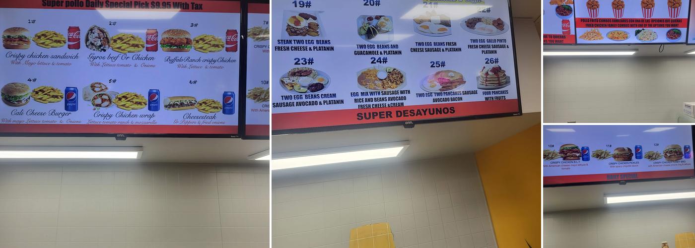 Super Pollo #2 Restaurant & Buffet Menu