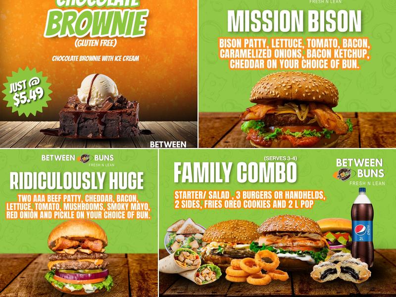 Between The Buns Menu