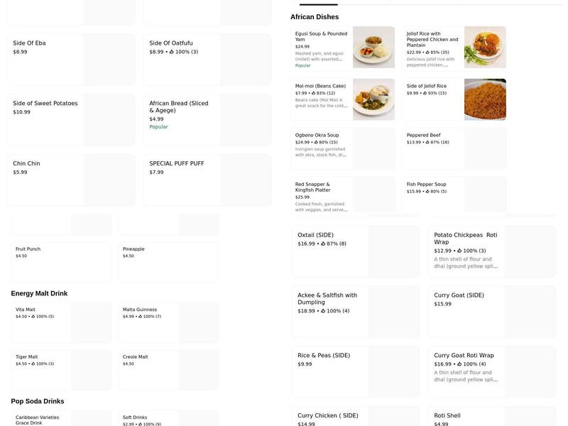 Grandmas Chicken Cobden Menu