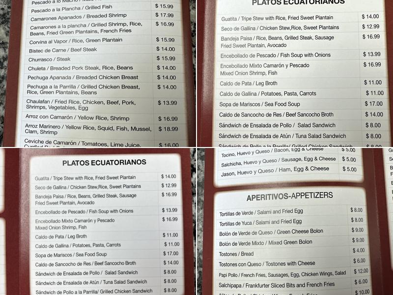 Torre fuerte Deli Menu