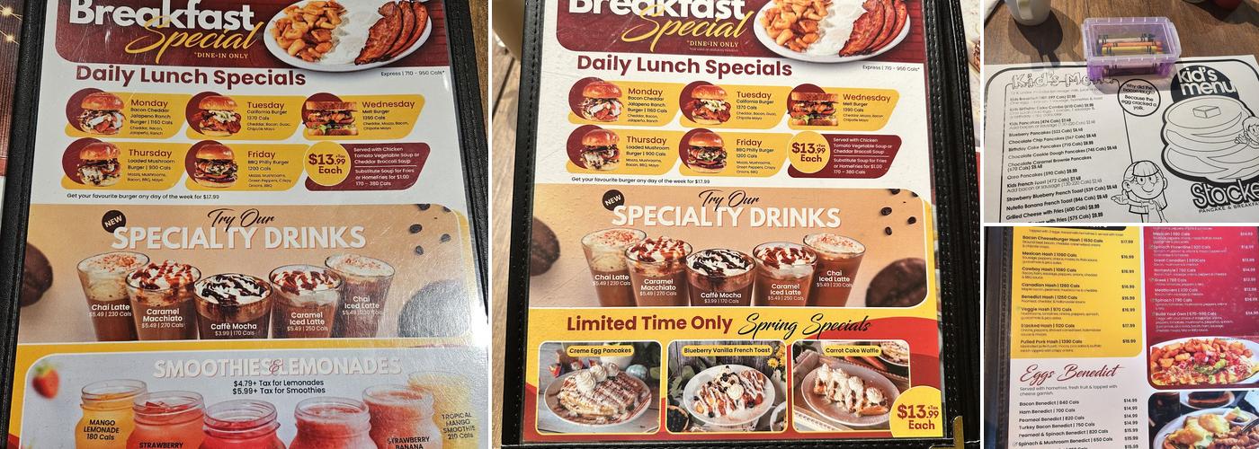 Stacked Pancake & Breakfast House Richmond Hill Menu