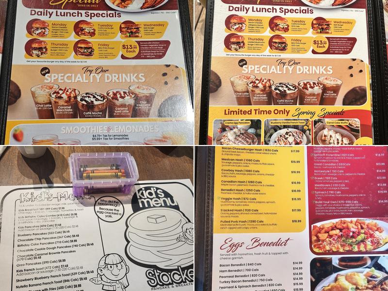 Stacked Pancake & Breakfast House Richmond Hill Menu