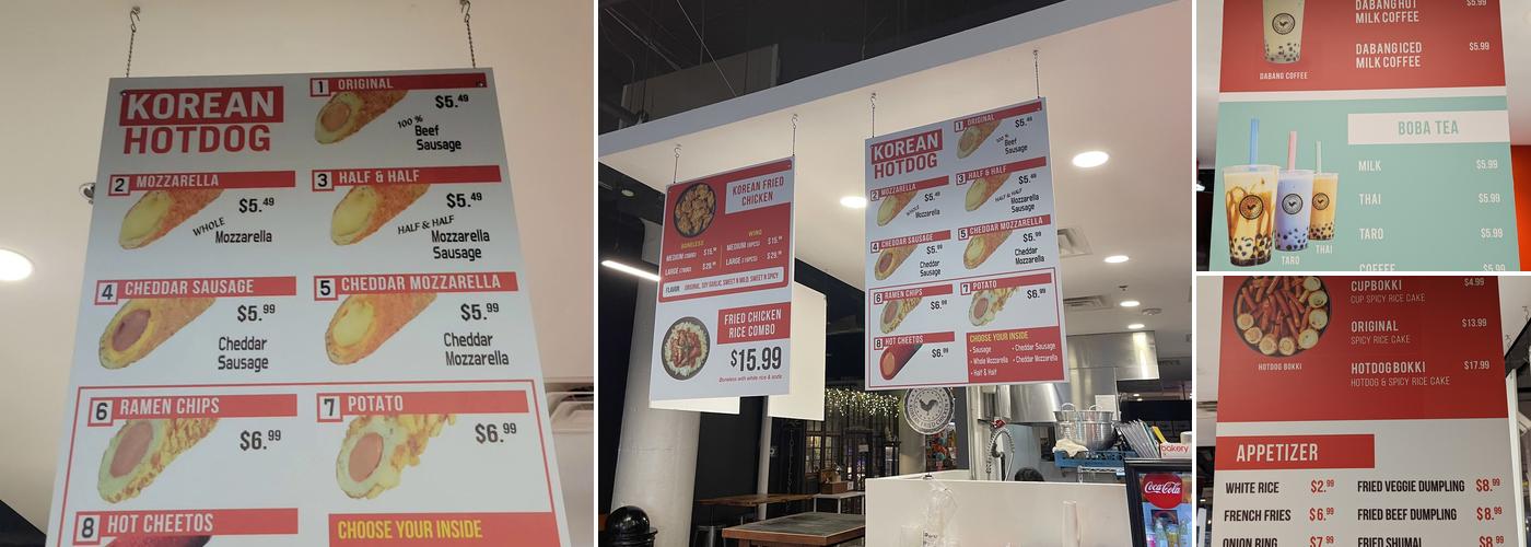 Godakk Korean Fried Chicken & Hotdog Menu
