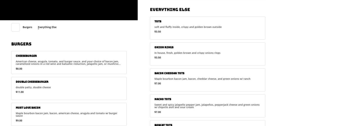 Jam Burger Menu