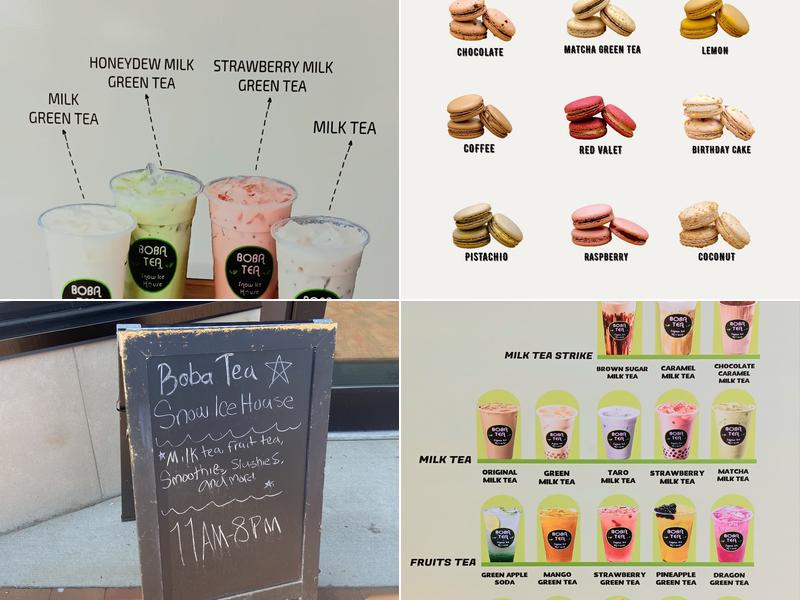 Boba Tea snow Ice House Menu