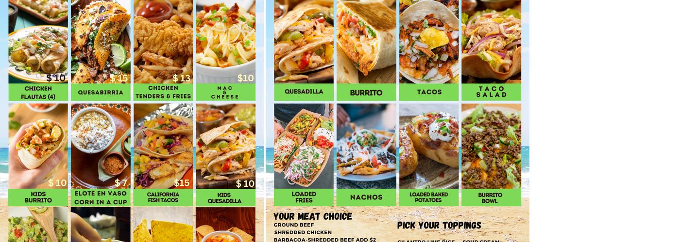 Tacoholic Menu