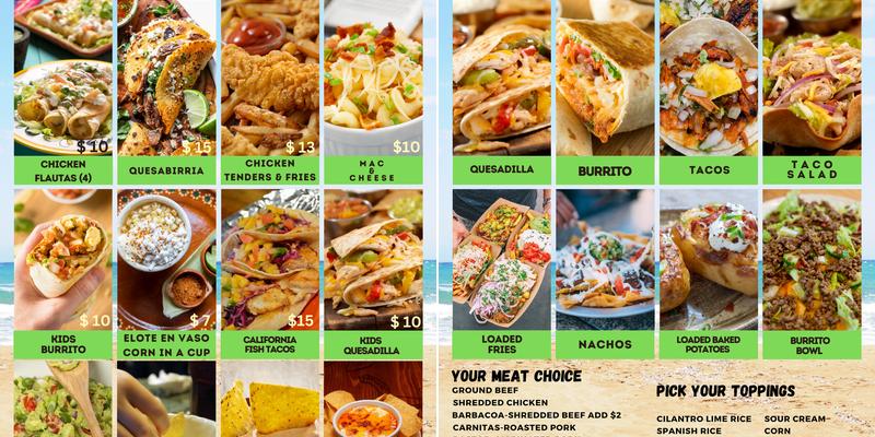 Tacoholic Menu