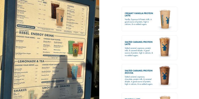 Dutch Bros Coffee Menu
