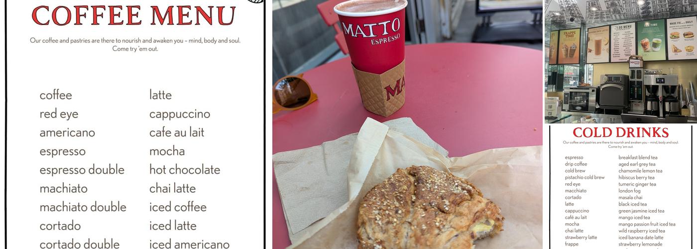 Matto Espresso Menu
