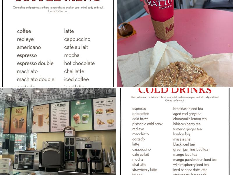 Matto Espresso Menu