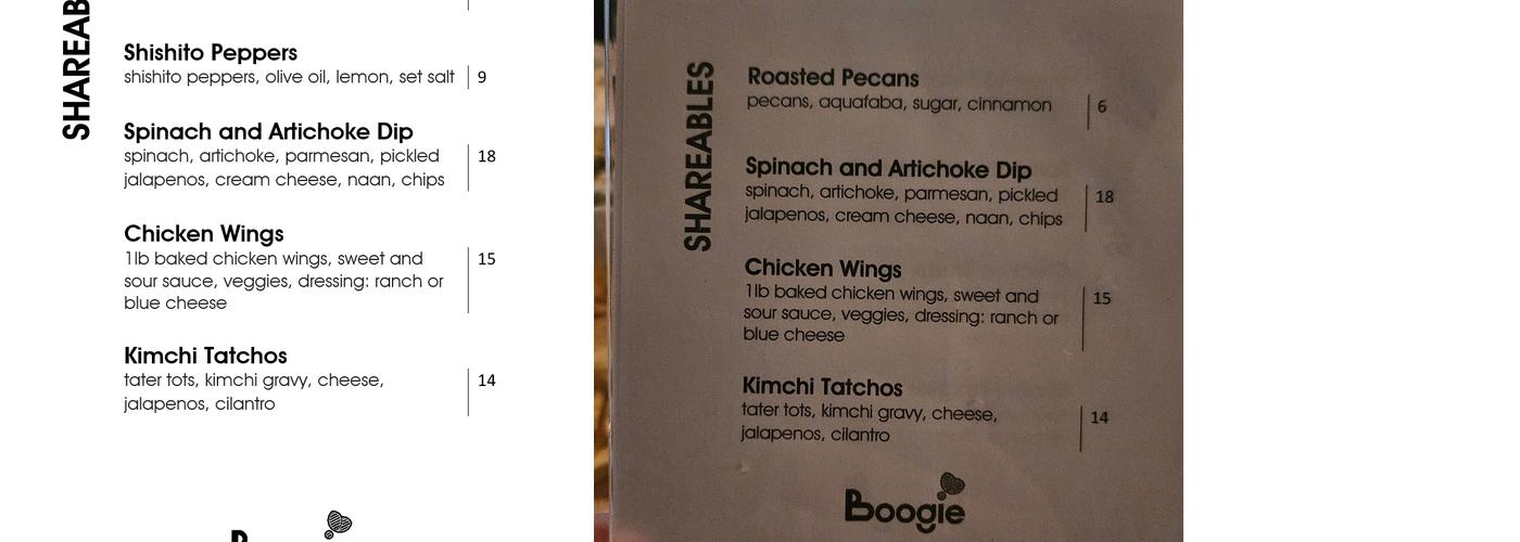 Boogie Menu