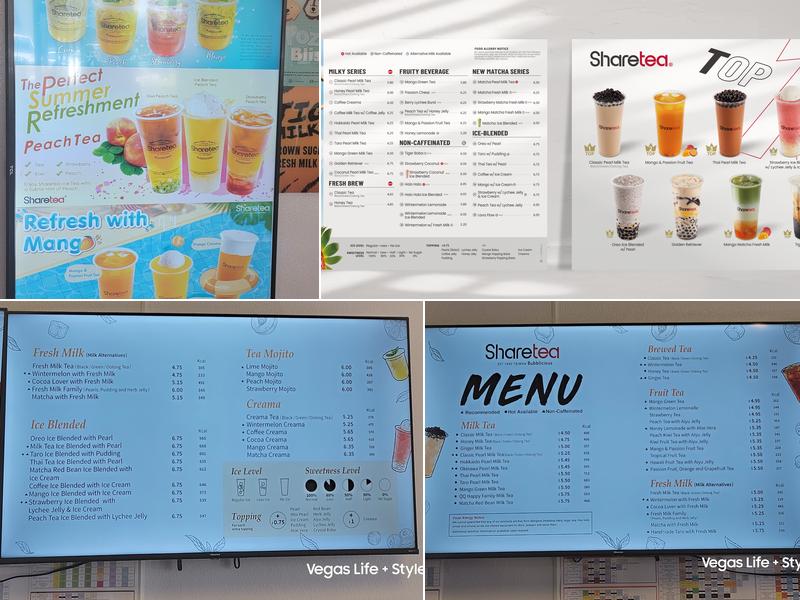 Sharetea Menu