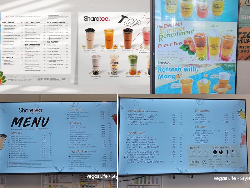Sharetea Menu