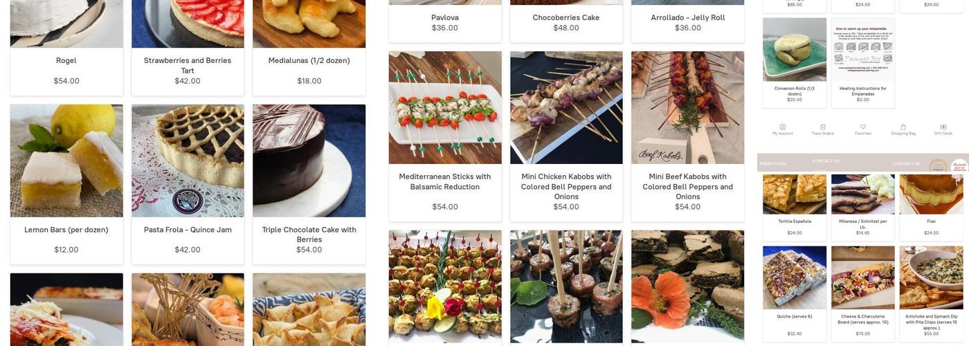 Pampa's Fox Bakery Menu