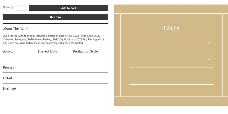 Marble Ridge Winery Menu