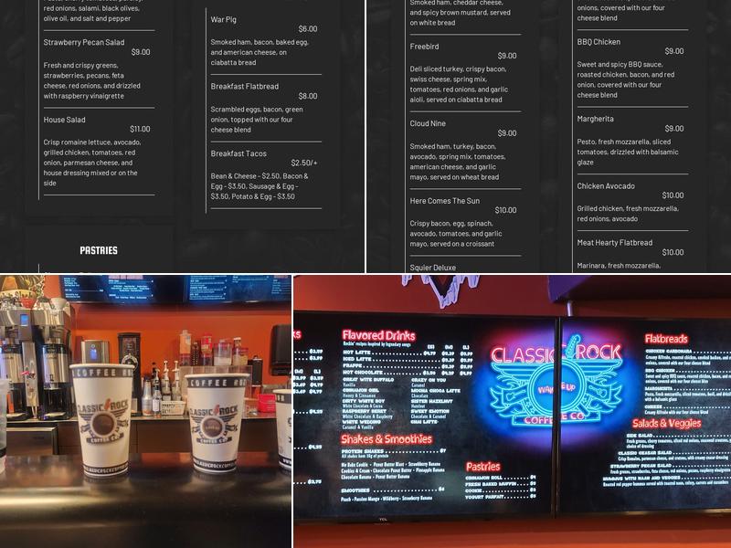 Classic Rock Coffee San Antonio Menu