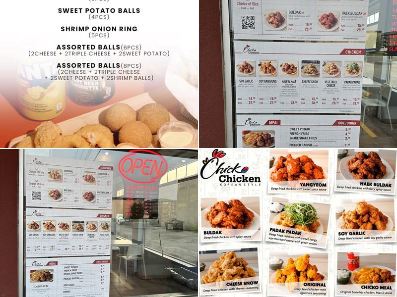 Chicko Chicken Menu