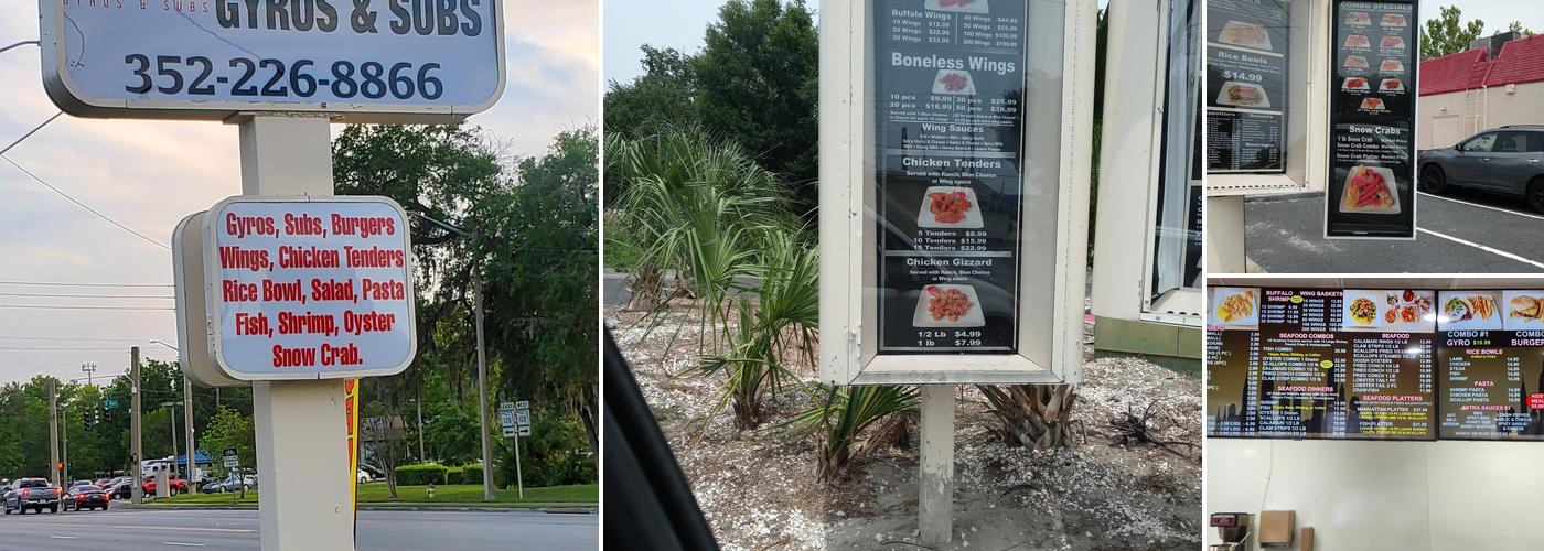 Manhattan Gyros & Subs Menu