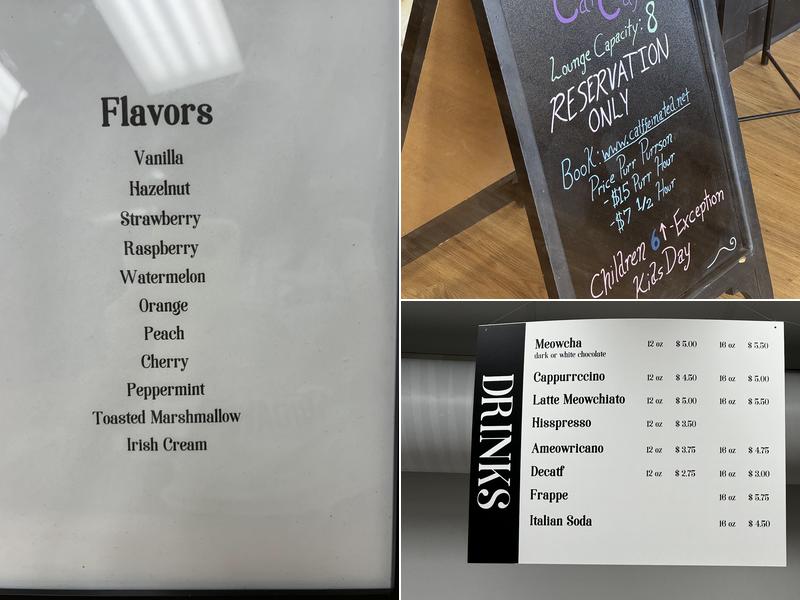 Catffeinated Menu