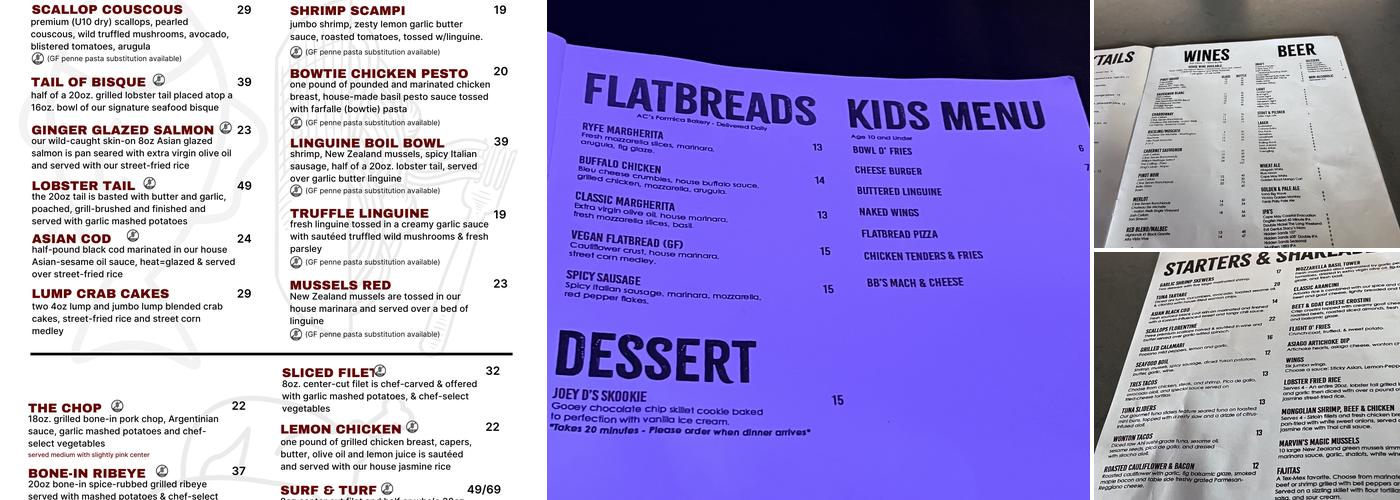 Ryfe Restaurant, Bar & Event Venue in Moorestown Menu