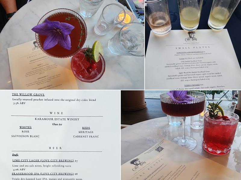 Cider Belly Hard Cider Menu