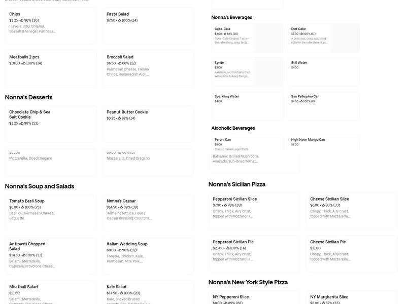 Just Like Home Catering Menu