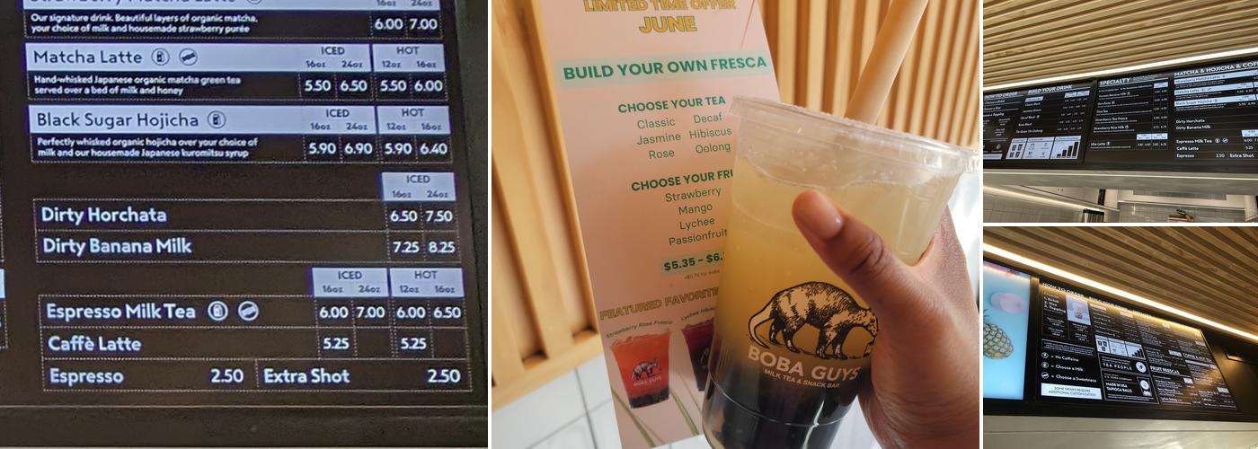 Boba Guys Nolita Menu