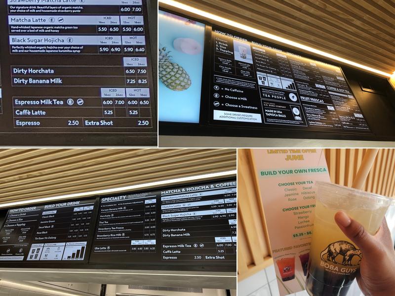 Boba Guys Nolita Menu