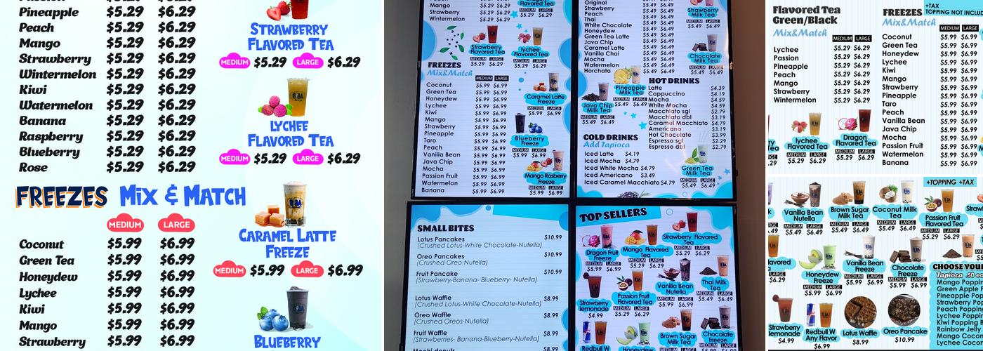 Boba Heaven Menu