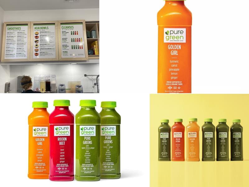 Pure Green - Juice Bar Sunrise Sawgrass Mills Menu