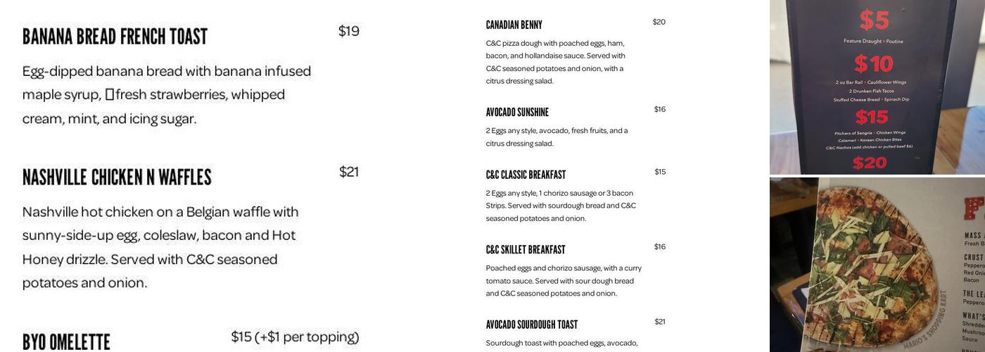 Crust & Crate Menu