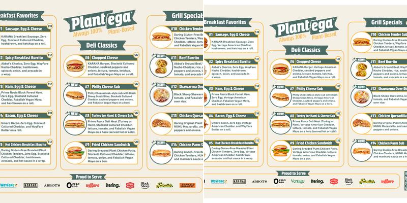Plantega (Organic Town Deli & Grill) Menu