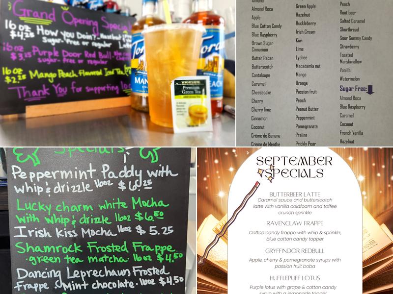 Central Perk Coffee Shop Menu