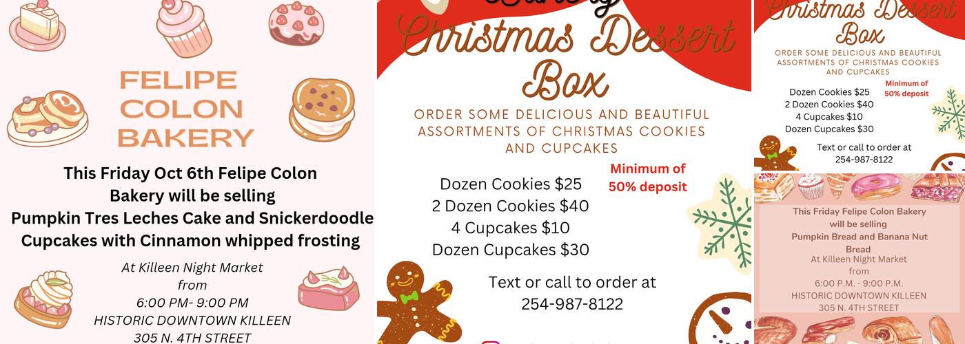 Felipe Colon Bakery Menu