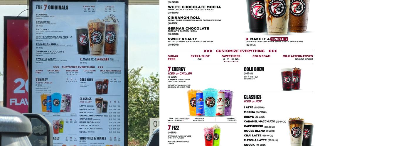 7 Brew Coffee Menu