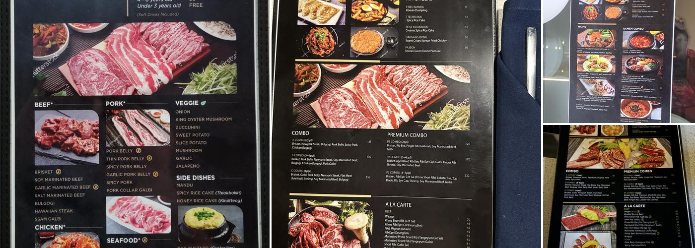 Ssamjang Korean BBQ Menu